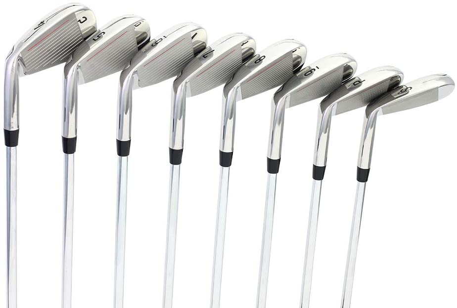 Majek K6 Iron Set +1 Inch Over Length For Tall Men (6'0"+) - 8pc Right Handed, Steel Regular Flex
