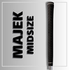 Majek Black Midsize Tour Pro Golf Grips (No Logo)