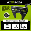 Majek Golf K5 P-204 Mallet Bullet Putter-Green
