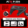 Majek Golf K5 P-204 Mallet Bullet Putter-Red