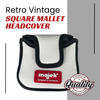 Majek Poker Black Diamond Square-Shape Mallet Style Putter Headcover