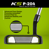 Majek Golf K5 P-204 Mallet Bullet Putter-Green