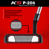 Majek Golf K5 P-204 Mallet Bullet Putter-Red