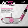 Majek Pink Senior Petite Women's Golf All True Hybrid Set 4-SW All Lady Flex Utility Clubs