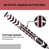 Rife Red Midsize Golf Putter Large Dual Grip Flat Front RG Pistol Tour Design 2 PACK