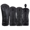 Majek Golf Clubs Premium Protective Black Body & Black Striped Head Covers