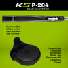 Majek Golf K5 P-204 Mallet Bullet Putter-Green