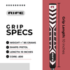 Rife Red Midsize Golf Putter Large Dual Grip Flat Front RG Pistol Tour Design 2 PACK