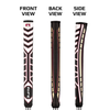 Rife Red Midsize Golf Putter Large Dual Grip Flat Front RG Pistol Tour Design 2 PACK