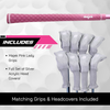Majek Pink Senior Petite Women's Golf All True Hybrid Set 4-SW All Lady Flex Utility Clubs
