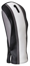 Majek Golf Clubs Premium Protective White Grey & Black Striped Head Covers