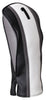 Majek Golf Clubs Premium Protective White Grey & Black Striped Head Covers