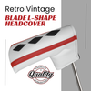 Majek Poker Black Diamond L-Shape Blade Style Putter Headcover