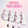 Majek White Pearl Women's Golf All True Hybrid Set 4-SW All Lady Flex Utility Clubs