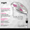 Majek White Pearl Petite Senior Women's Golf All True Hybrid Set 4-SW All Lady Flex Utility Clubs