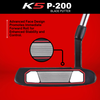 Majek Golf K5 P-200 Blade Putter-Red