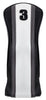 Majek Golf Clubs Premium Protective White Grey & Black Striped Head Covers