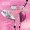 Majek Pink Women's Golf All True Hybrid Set 4-SW All Lady Flex Utility Clubs
