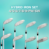 Majek Teal Senior Petite Women's Golf All True Hybrid Set 4-SW All Lady Flex Utility Clubs