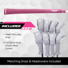 Majek White Pearl Petite Senior Women's Golf All True Hybrid Set 4-SW All Lady Flex Utility Clubs