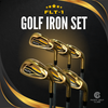 Pacific Golf Clubs Gold FLT-1 Iron Set Senior Flex Graphite Shafts Right Handed (6/7/8/9PW/SW) Set