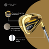 Pacific Golf Clubs Gold FLT-1 Iron Set Senior Flex Graphite Shafts Right Handed (6/7/8/9PW/SW) Set