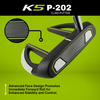 Majek Golf K5 P-202 Claw Putter-Green
