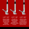 Majek Golf Men's Complete Wedge Set: 52° Gap Wedge (GW), 56° Sand Wedge (SW), 60° Lob Wedge (LW) Right Handed Regular Flex