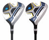 Senior Mens Rife Golf 812s New Straight FACE #3 +#5 Fairway Metal Wood Clubs Set Right Handed Senior Flex with Mens Senior Size Black Pro Velvet Grips Fairway Wood Set + Headcovers