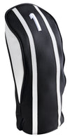 Majek Golf Clubs Premium Protective Black& White Striped  Driver and Fairway Wood Head Covers #1/3/5/X