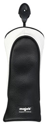 Majek Golf Clubs Premium Protective Black& White Striped  Driver and Fairway Wood Head Covers #1/3/5/X