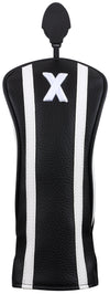 Majek Golf Clubs Premium Protective Black& White Striped  Driver and Fairway Wood Head Covers #1/3/5/X
