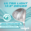 Majek Senior Womens High Launch Golf Driver White K Series 460cc 12.5° Titanium Face Light Weight Driver Right Handed Woman Ultra Forgiving Senior Ladies Flex