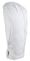 Majek Golf Clubs Premium Protective White Body & White Stripes Head Covers