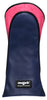Majek Golf Clubs Premium Protective Navy Blue, Pink, White & Black Head Covers