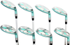 Majek Teal Senior Petite Women's Golf All True Hybrid Set 4-SW All Lady Flex Utility Clubs