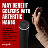 Majek Golf Club Grips Super Jumbo Extra Large Tour 360 Degree Black - NO LOGO - Round .600 Extra Large XL XXL Great for Tall Golfers with Big Hands - Premium Rubber Golf Grips -High Traction