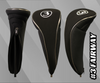 Majek Black Golf Zipper Driver + Fairway Woods Headcovers