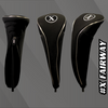 Majek Black Golf Zipper Driver + Fairway Woods Headcovers