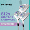 Rife Golf 812s New Offset #11 + #13 +#15 Fairway Metal Wood RH Golf Clubs Set Premium Ultra Forgiving Ladies Flex Graphite Shaft with Tour Velvet Grip + Headcovers