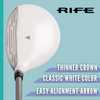 Rife Golf 812s New Offset #7 + #9 +#11 +#13 Lady Fairway Metal Wood RH Clubs Set Premium Ultra Forgiving Ladies Flex Graphite Shaft with Tour Velvet Grip + Headcovers