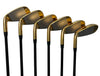 Pacific Golf Clubs Gold FLT-1 Iron Set Senior Flex Graphite Shafts Right Handed (6/7/8/9PW/SW) Set