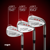 Majek Golf Men's Complete Wedge Set: 52° Gap Wedge (GW), 56° Sand Wedge (SW), 60° Lob Wedge (LW) Right Handed Regular Flex