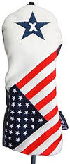 Majek Retro Golf Headcovers USA Vintage Leather Style