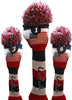 Majek Golf USA Driver and Woods Headcovers Pom Pom Knit Limited Edition Classic Vintage