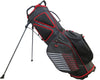 Rife Golf Black Red Gray Stand Bag 9 inch, 7-Way Friendly Separator Top