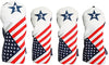 Majek Retro Golf Headcovers USA Vintage Leather Style