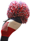 Majek Golf USA Driver and Woods Headcovers Pom Pom Knit Limited Edition Classic Vintage