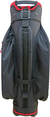 Rife Golf Premium Black Red Gray Cart Bag 10 inch, 14-Way Friendly Separator Top