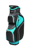 Majek Teal Black Golf Bag 9 inch 14-Way Friendly Separator Top